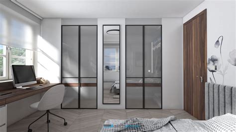 Moderná multifunkčná izba s pracovným kútom a priestorom pre hostí