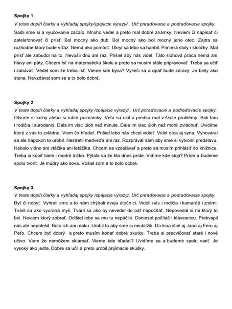 Diagram znázorňujúci rôzne typy spojok a ich vplyv na písanie čiarky