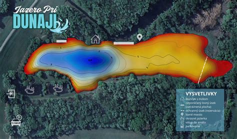 Mapa Devínskeho jazera a okolia