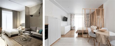 Rozloženie nábytku v jednoizbovom byte