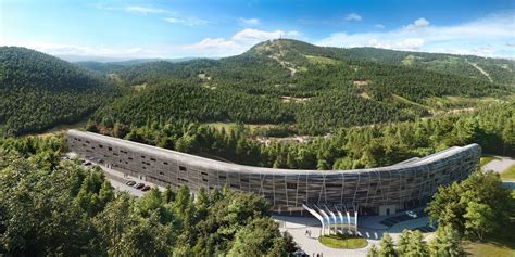 Luxusný horský hotel v zasnežených horách