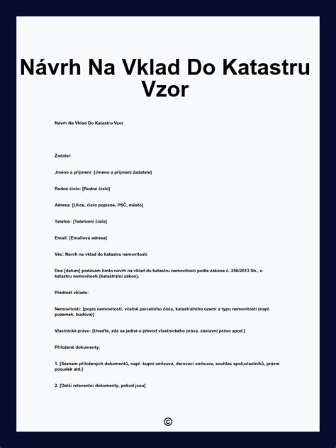 Ilustrácia formulára návrhu na vklad