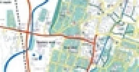 Mapa znázorňujúca sieť miestnych komunikácií v meste