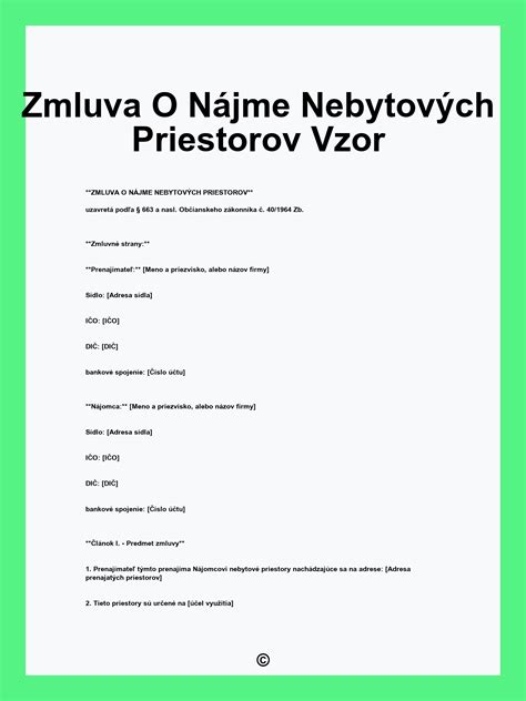 Ilustrácia rôznych typov nebytových priestorov