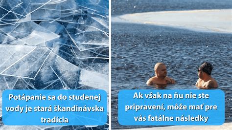 Osoba ponárajúca sa do ľadovej vody