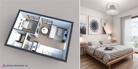 One-room apartment layout
