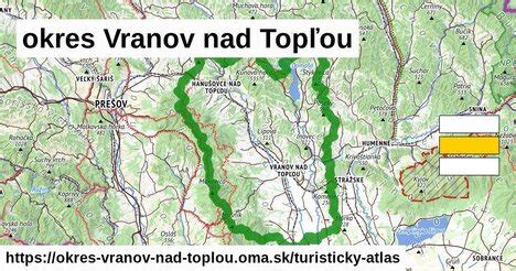 Mapa mesta Vranov nad Topľou