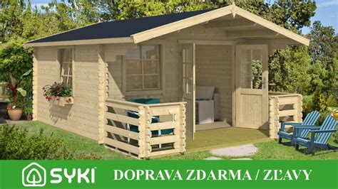 Štýlový záhradný domček s drevenou terasou
