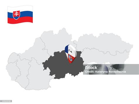 Mapa Považskej Bystrice s vyznačenou lokalitou Sídlisko Rozkvet