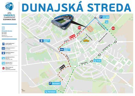 Mapa Dunajskej Strede s vyznačenými oblasťami s bytovou výstavbou