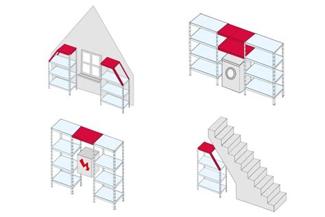 Ilustrácia rôznych stavebných komponentov