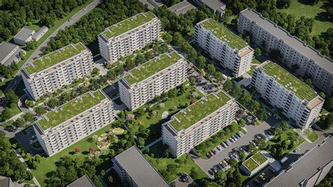 Moderný bytový dom v projekte Zelené Vlčince