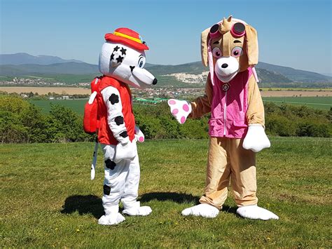 Dieťa v kostýme maskota Paw Patrol