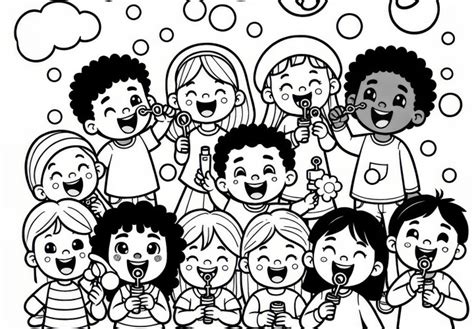 Skupina detí zabávajúca sa na nafukovacej šmýkalke