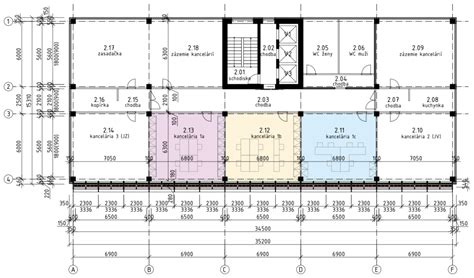 Pôdorys typického podlažia projektu Pri Mýte