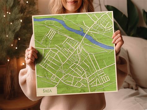 Mapa mesta Šaľa