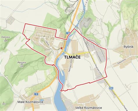 Panorama mesta Tlmače s výhľadom na okolie