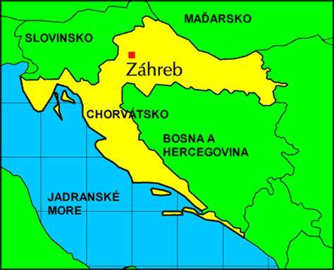 Mapa Chorvátska s vyznačenými oblasťami pre jachting