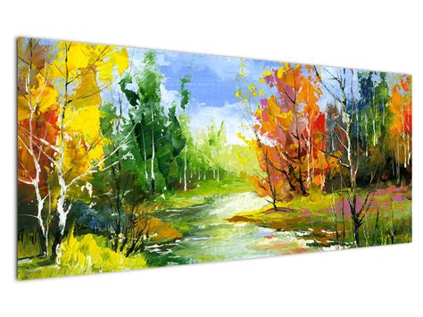 akvarelová maľba krajiny