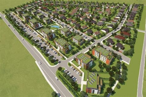 Ilustračný obrázok mesta s bytovými domami
