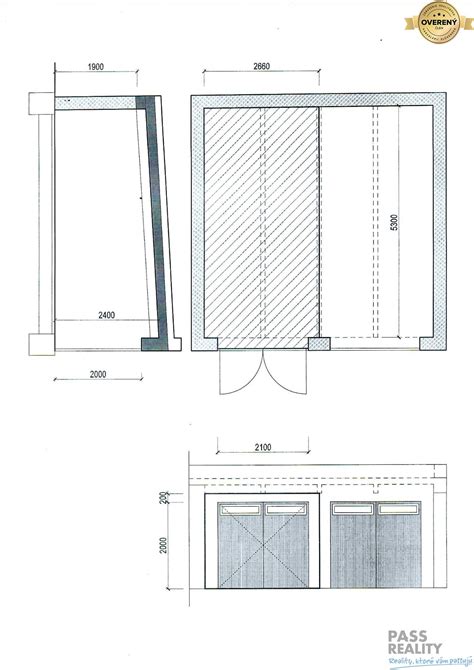 Diagram porovnávajúci vnútorný priestor murovanej a prefabrikovanej garáže