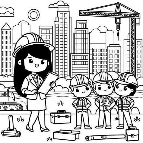 Stavenisko s technikou a pracovníkmi