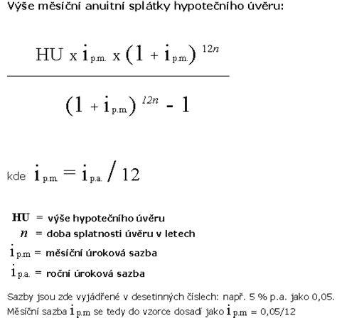 Diagram zobrazujúci zložky mesačnej splátky hypotéky