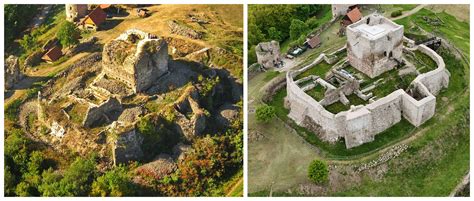 Pohľad na Donjon Šarišského hradu