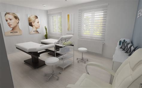 Vizualizácia moderného interiéru pedikérskeho salónu