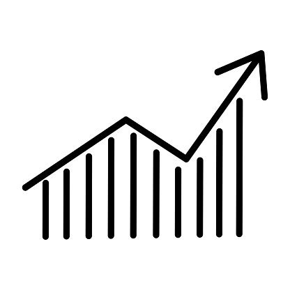 ikona znázorňujúca rastúci graf a mince