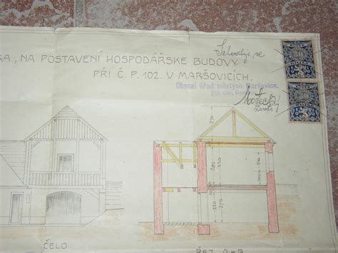 Schematický nákres statiky budovy