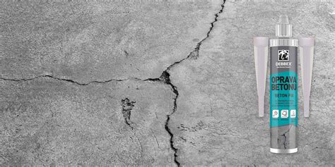 Detail praskliny v betónovej podlahe