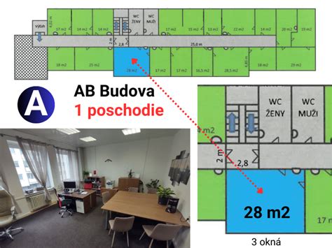 Graf zobrazujúci rozloženie cien kancelárskych priestorov na prenájom v Komárne