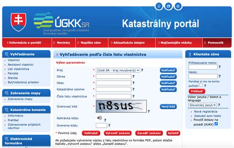 Screenshot z Katasterportal.sk s detailom stavby