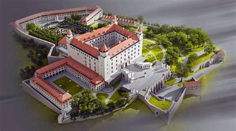Bratislavský hrad z výšky