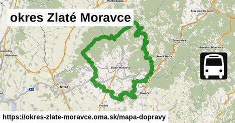 Mapa mesta Zlaté Moravce s vyznačenými lokalitami prenájmu