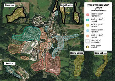 Mapa Komárna s vyznačenými lokalitami predaja garáží