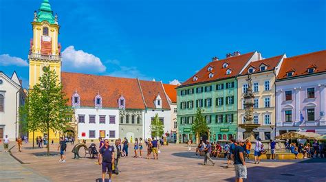 Pohľad na historické centrum Bratislavy
