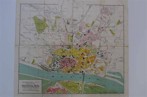 Mapa Bratislavy s vyznačenou mestskou časťou Rača