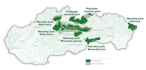 Mapa Slovenska s vyznačenými potenciálnymi lokalitami pre priemyselné parky a sklady