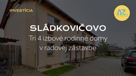 Rodinné domy v Sládkovičove