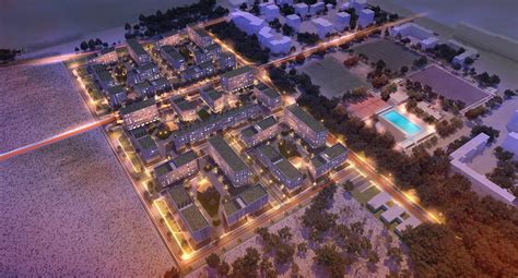 Vizualizácia modernej obytnej zóny Slnečnice