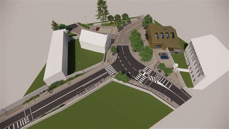 Vizualizácia víťazného návrhu centra obce