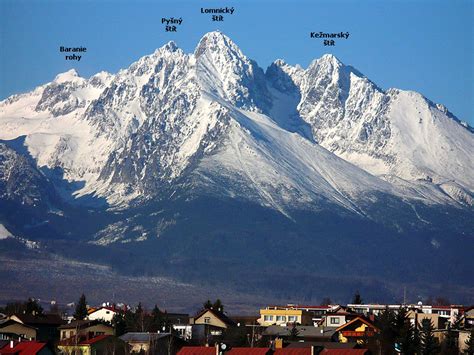 Vysoké Tatry s výhľadom na Lomnický štít