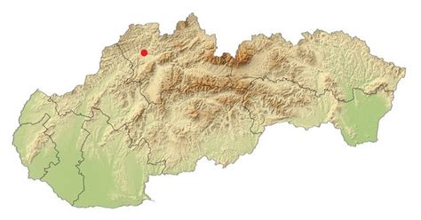 Mapa regiónu Poprad s vyznačenými obcami a Vysokými Tatrami