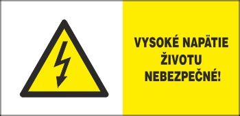 Symbol upozornenia na vysoké napätie
