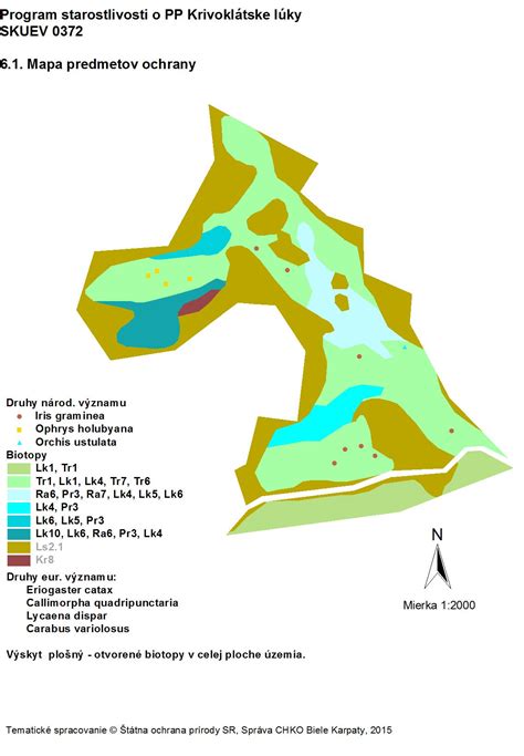 Mapa obce Lúky s vyznačenou blízkosťou k Púchovu