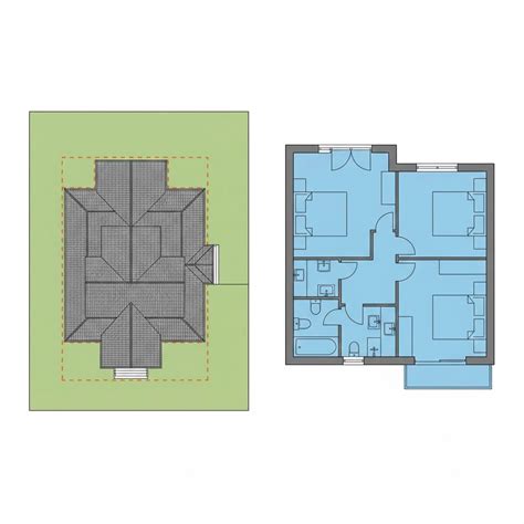 Diagram porovnávajúci definície úžitkovej, obytnej a zastavanej plochy