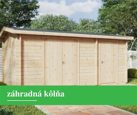 drevená záhradná kôlňa