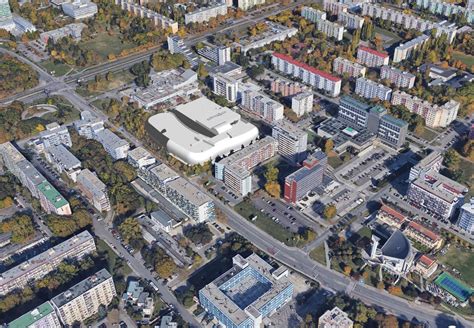 Vizualizácia nového polyfunkčného komplexu Nové centrum Ružinova